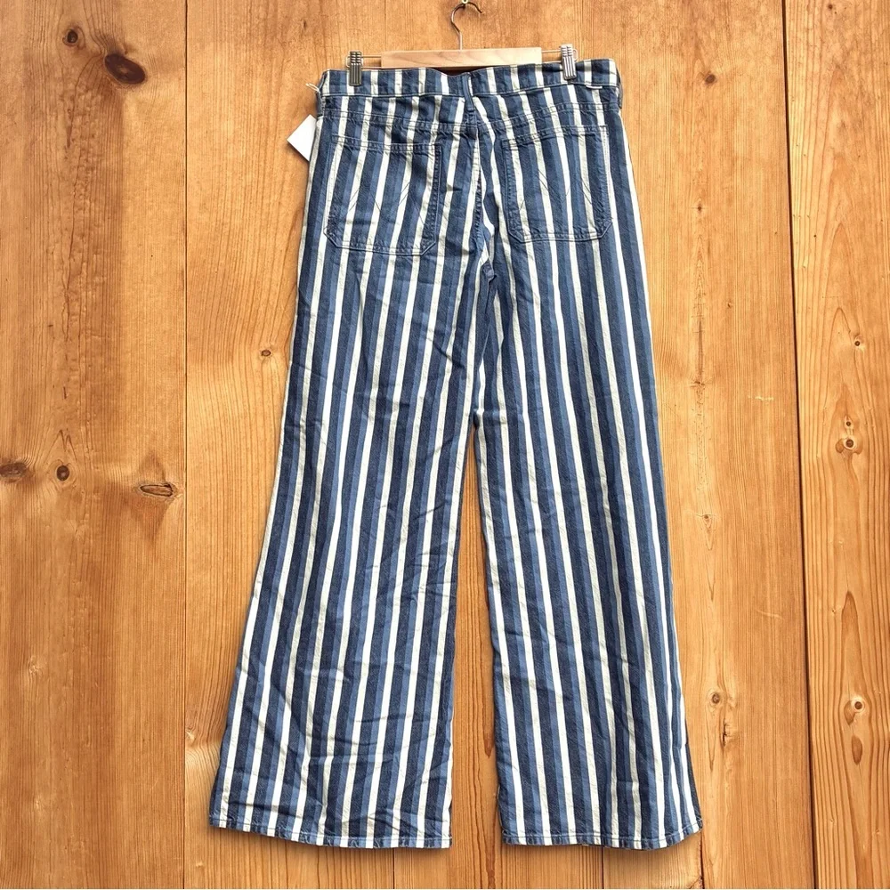 Mother NWOT Twister Patch Pocket Striped Jeans Sz 31 - Picture 9 of 9